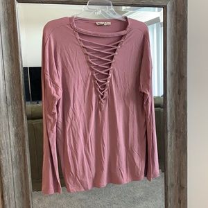 Express Lace Up Top